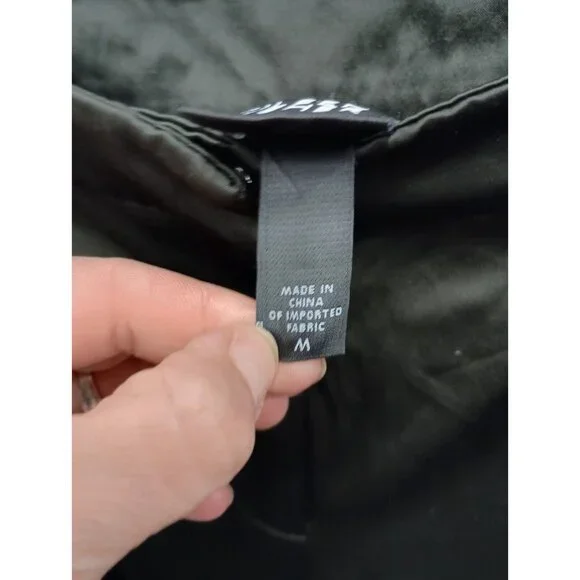 Eileen Fisher Womens Dress Pants Medium Olive Green Satin Straight Leg Classic - Picture 7 of 8